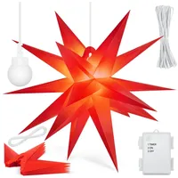 Kesser KESSER® Leuchtstern 3D, LED Weihnachtsstern mit Timer für