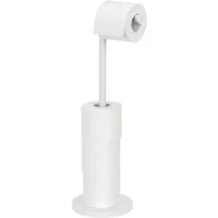 Wenko Stand Toilettenpapierhalter 2in1 Weiß für 4 Ersatzrollen