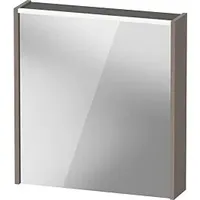 Duravit D-Code Spiegelschrank DC7105L43431000 650x700 mm, Basalt Matt, mit
