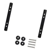 XLC Fixed basket mounting plates 5:1 BA-X31 schwarz, 150x16,8mm,