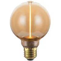 LUXULA LED Filament Leuchtmittel LINE Amber Globe E27 65lm
