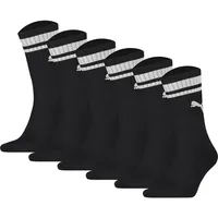 Puma Unisex Sport-Socken, 6er Pack - Crew Heritage, Tennis,