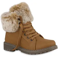 VAN HILL Worker Boots in Hellbraun