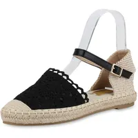 VAN HILL Damen Riemchensandalen in Schwarz