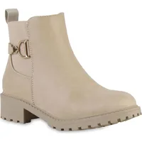 VAN HILL Damen Klassische Stiefeletten in Beige