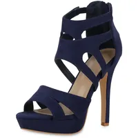 VAN HILL Damen High Heels in Dunkelblau