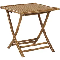 Beliani Klapptisch 70 x 70 x 73 cm Braun/Bronze