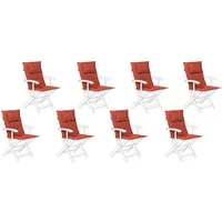 Beliani Sitzauflagen 8er Set Maui 40 x 55 cm)