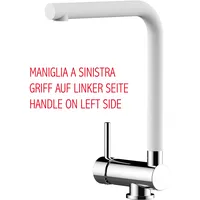 VIZIO Wasserhahn Vorfenster Küchenarmatur, Umklappbar 6 CM, LINKER HEBEL,