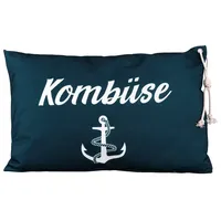 Queence Dekokissen Kombüse 60x40cm Outdoor-Kissenbezug Garten, Kissenhülle mit Öse