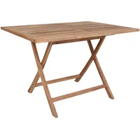 VCM ebuy24 Oline Gartentisch 80x120 cm Teakholz Massiv