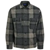 JACK & JONES Roxbury Boucle Überhemd Iron Gate XL