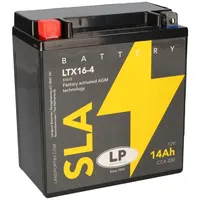 Landport Batterie AGM SLA 12V 14Ah für Motorrad Startbatterie