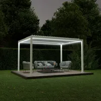 Ximax Lamellendach Pergola Shade freistehend 3x4 m Inkl. Farbbeleuchtung
