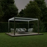 Ximax Lamellendach Pergola Shade freistehend 3x4 m Inkl. Farbbeleuchtung