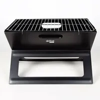 Aktive - Tragbarer Grill schwarzer Stahl Eisen 45 x