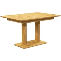 Linea Natura Esstisch, Schwarz, Eiche, Holz, Eiche, vollmassiv, rechteckig,