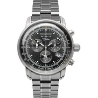 Zeppelin Herrenuhr 100 Jahre Stahl/Schwarz