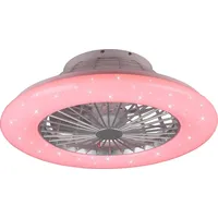 Trio LED Deckenventilator RGB Fernbedienung, 50 cm - Weiß