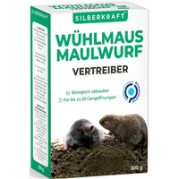 Silberkraft Maulwurf und Wühlmaus Vertreiber 200 g
