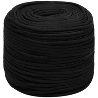 VidaXL Arbeitsseil Schwarz 8 mm 250 m Polyester