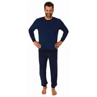 Normann langarm Frottee Pyjama Schlafanzug Bündchen - 70650 in