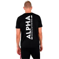Alpha Industries Backprint Kurzarm-T-Shirt Black 2XL