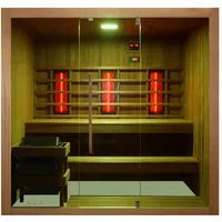 SANOTECHNIK Sauna Kotka, Natur, Holz, Eiche, 150x190x200 cm, Freizeit,