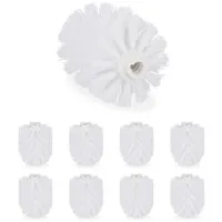 Relaxdays 72x Klobürste, Ersatzbürstenkopf Weiß