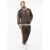 Lonsdale Hedley Trainingsanzug - Brown / Ecru / Orange