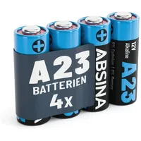 Absina 4X Batterie A23 für Garagentoröffner und vieles mehr