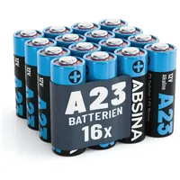 Absina 16x Batterie A23 für Garagentoröffner und vieles mehr