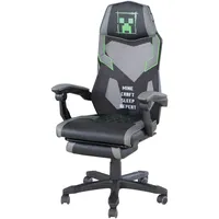 Phoenix Minecraft Gamingstuhl Minecraft, Grau, | schwarz