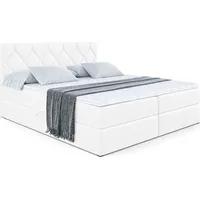 Altdecor Boxbett, Weiß Hochglanz, Höhe ca. 20 cm, 120x200