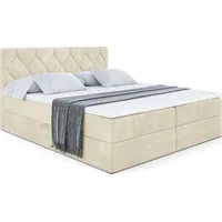 Altdecor Boxbett, Beige, Höhe ca. 20 cm, 160x200 cm,