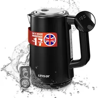 LINSAR Wasserkocher - Edelstahl-Optik - 1,7 Liter - Mit