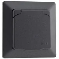 ChiliTec 23049 MILOS Schutzkontakt-Steckdose IP44 250V/ 16A, inkl. Rahmen,