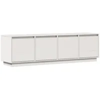 VidaXL TV-Schrank Weiß 156x37x45 cm Massivholz Kiefer