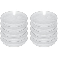 Geli 10er Set Untersetzer Orchideentopf Kunststoff Transparent (? ca.
