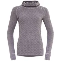 Devold Kvitegga Hoodie Grau/Pink M
