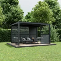 Ximax Lamellenwand Aluminium Pergola 123 cm Dunkelgrau
