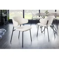 Riess-Ambiente Armlehnstuhl Vogue Bouclé weiß