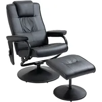 Homcom Massagesessel mit Hocker, Relaxsessel mit Massagefunktion, Elektrisches Fernsehsessel
