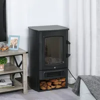 Homcom Elektrokamin E-Kamin mit Flammeneffekt Thermostat 1000 W/2000 W