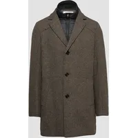S.Oliver - Wattierter Wollmix-Mantel mit herausnehmbarem Stepp-Einsatz, Herren, braun,