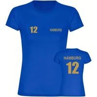 Multifanshop Damen T-Shirt - Hamburg - Trikot Nummer 12