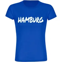 Multifanshop Damen T-Shirt - Hamburg - Textmarker - Druck