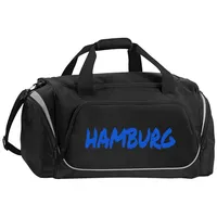 Multifanshop Sporttasche - Hamburg - Textmarker - Druck blau