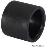 Rehau Schiebehülse RAUTITAN PX schwarz, 20 mm, beidseitig verwendbar,