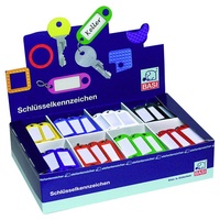 BASI Schlüsselanhänger (Leuchtfarben mit Ring, 200 Stk.)